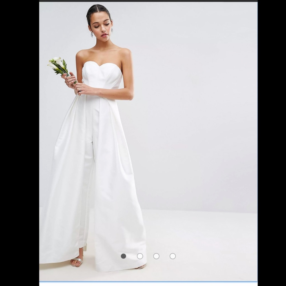 Asos bridal jumpsuit